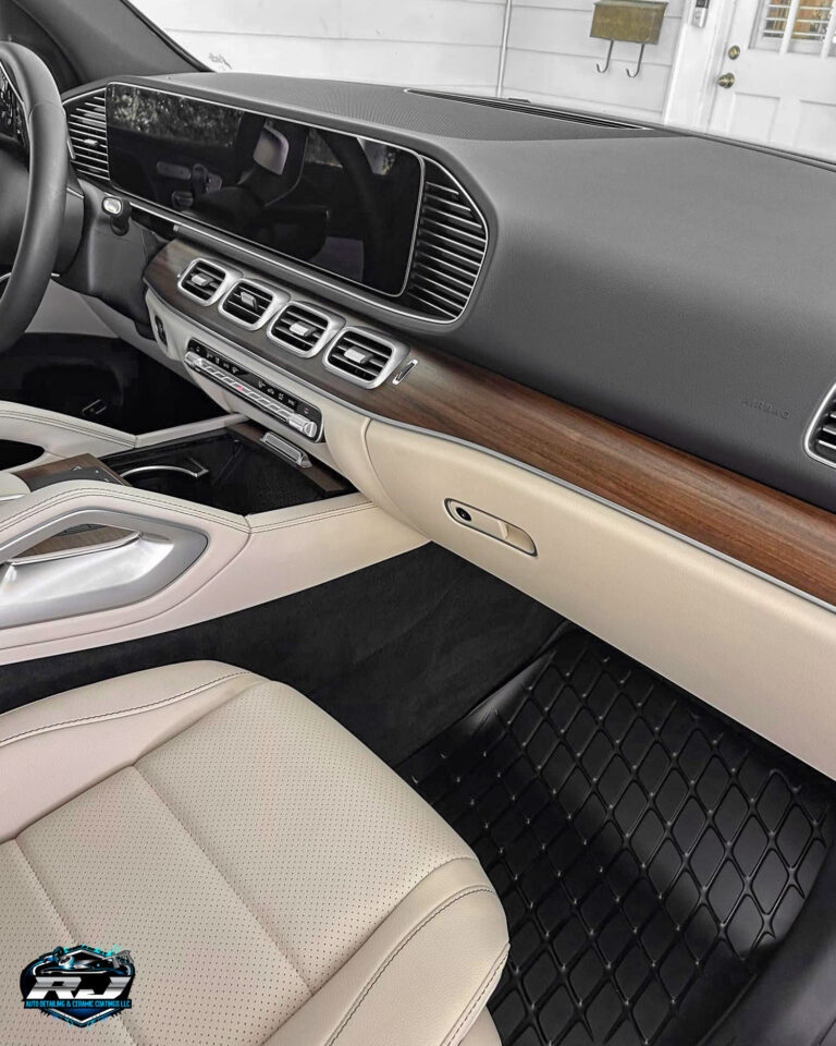 2021 Mercedes GLE450 White Auto Detailing - Passenger Interior Clean