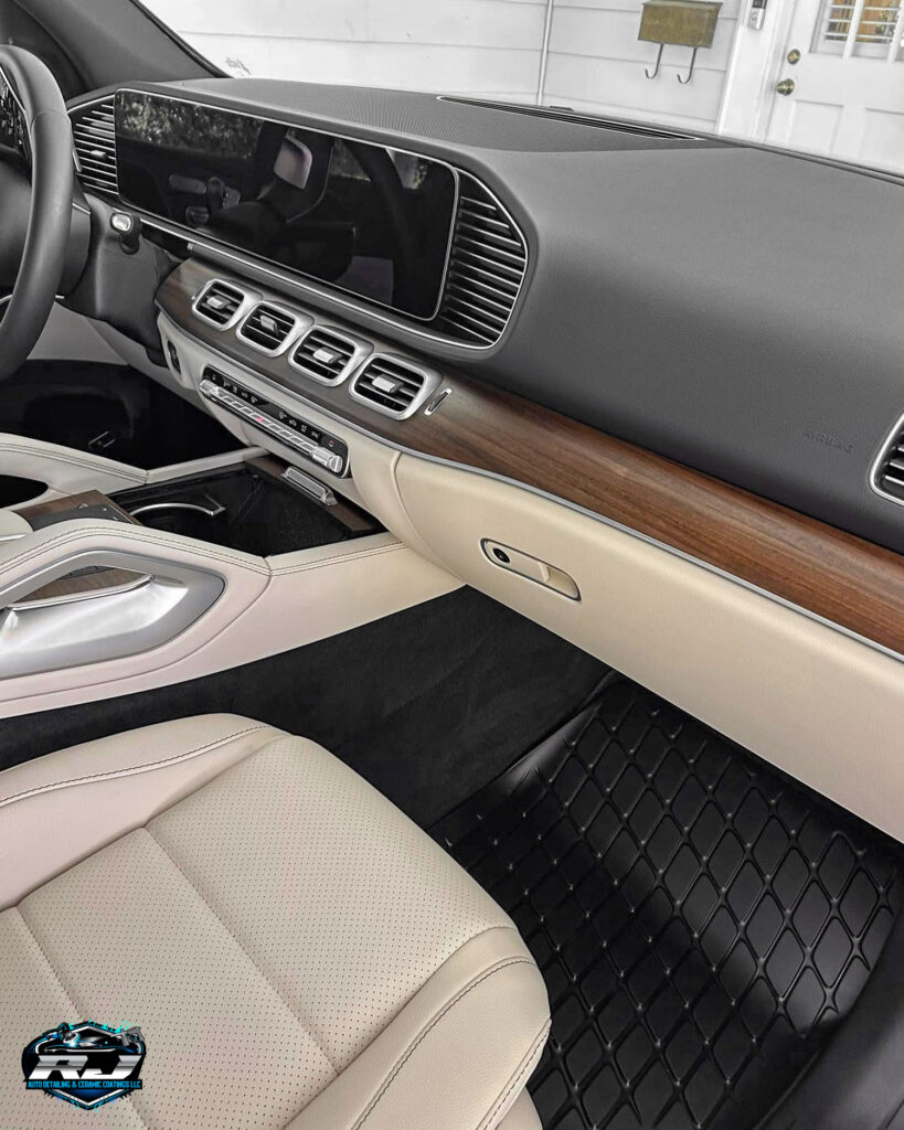 2021 Mercedes GLE450 White Auto Detailing - Passenger Interior Clean