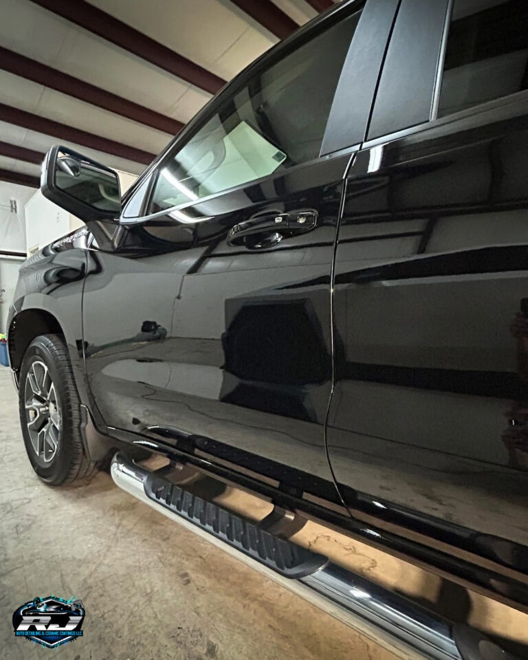 2022 Chevy Silverado Black Ceramic Coating - Driver Side Shine 2