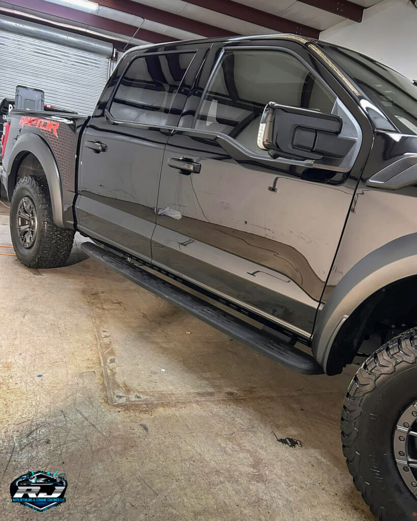 2022 Ford Raptor Grey Ceramic Coating - Passenger Side Shine