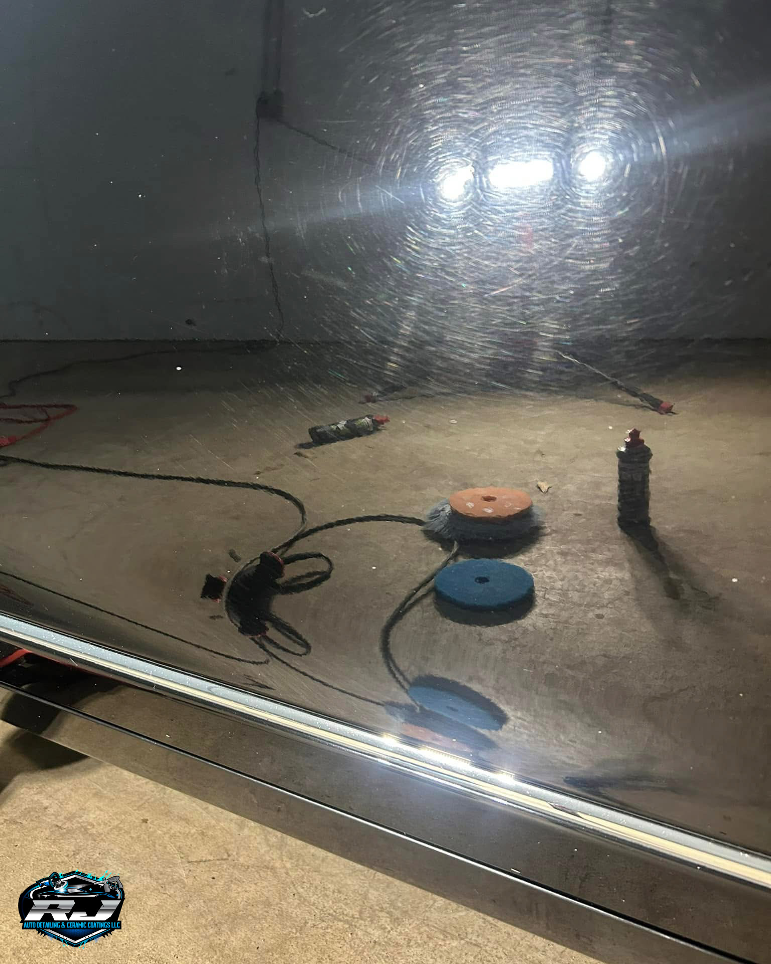 2024 Ford Mustang GT Black - Ceramic Coating - Door with Scratches