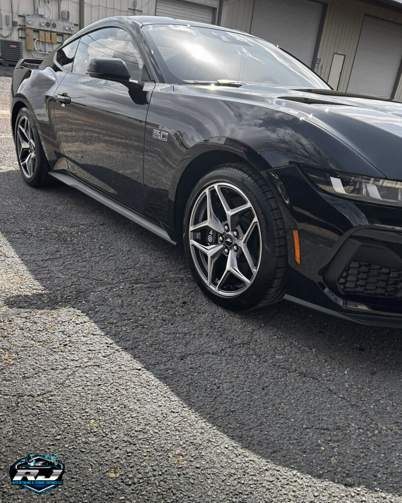 2024 Ford Mustang GT Black - Ceramic Coating - Passenger Side Shine
